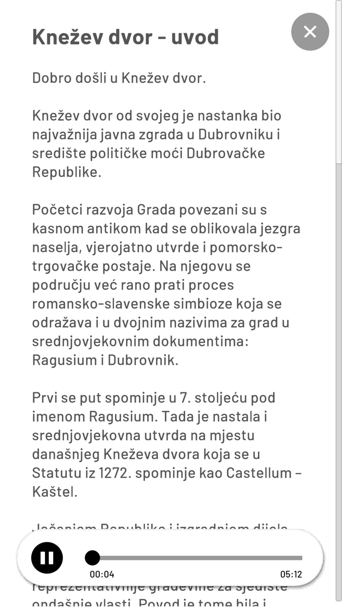 Rectors Palace in Dubrovnik