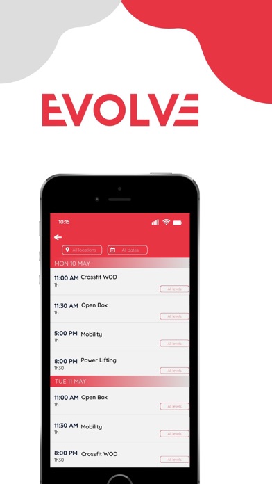 Evolve Fitness Gym Screenshot