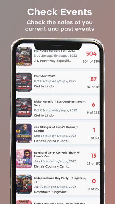 Eventmania Partner Sales App Screenshot