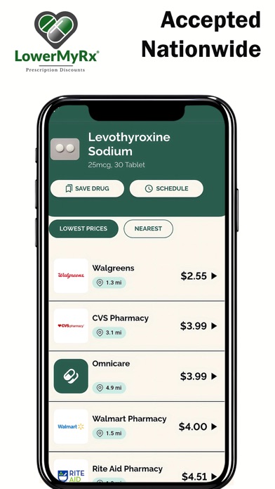 LowerMyRx: Rx Discount Search Screenshot