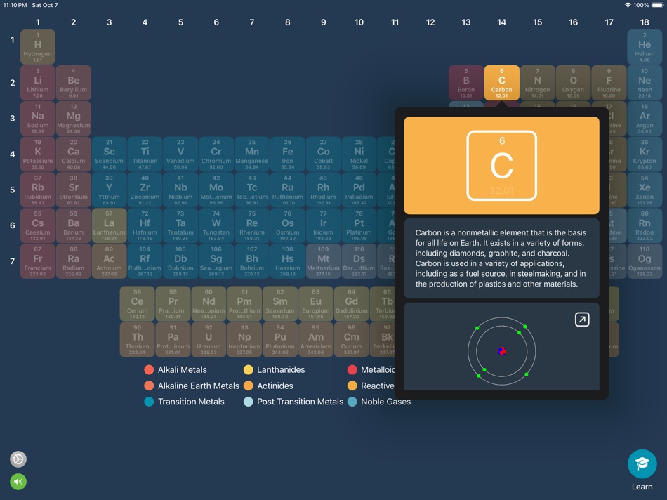 #7. Chemistry Table: Learn+Explore (iOS) 由: SensorTree Pty. Ltd