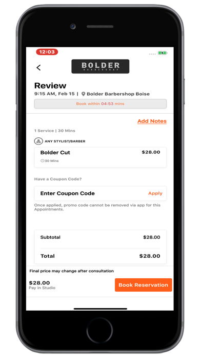 Bolder Barbershop Screenshot