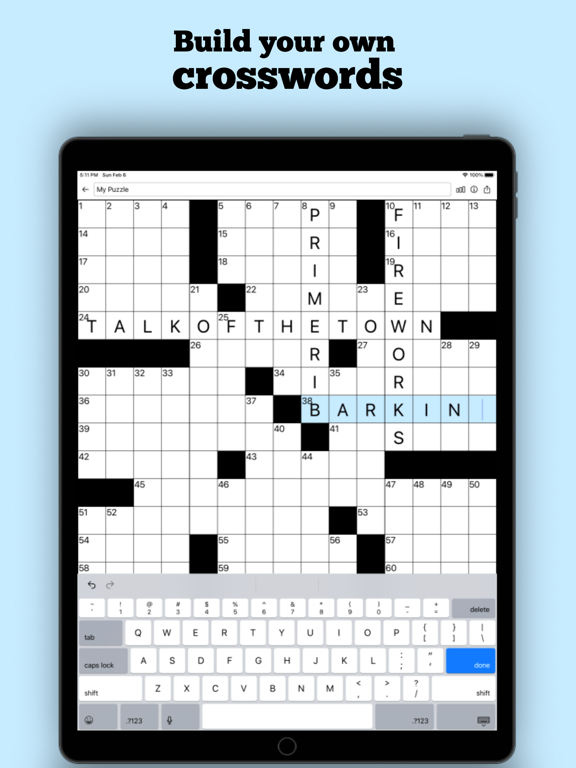 Cruciverbalist iPad screenshot 2 - Entertainment app