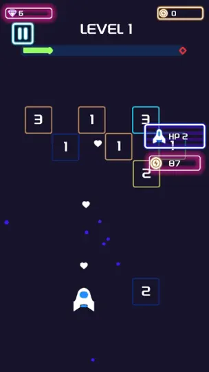 Shot Cube: Neon Bricks iPhone Ekran Görüntüsü 4