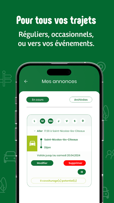 Covoiturage Mobigo Screenshot