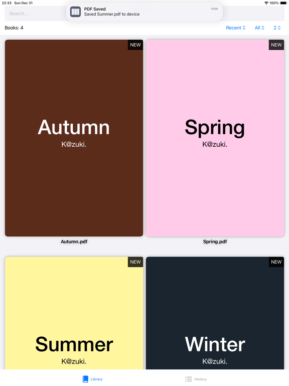 Screenshot #4 pour Bookil - PDF Library & Reader