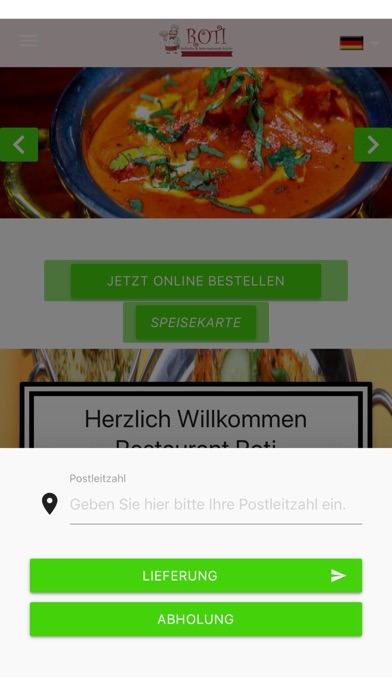 Roti Restaurant Ziegelhof Screenshot