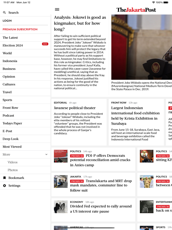 The Jakarta Post iPad screenshot 4 - News app