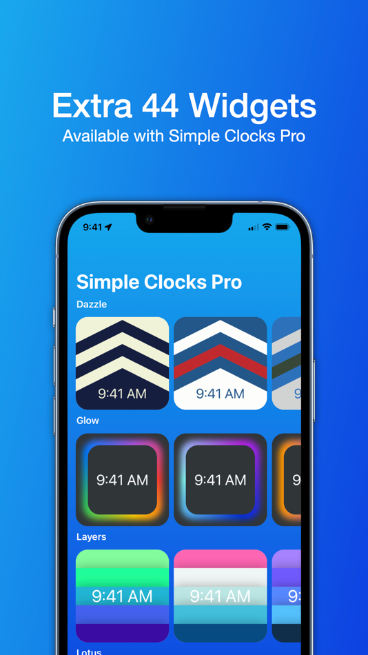 #5. Simple Clocks: Clock Widgets (iOS) Podle: Joseph Vedda