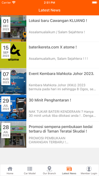 Baterikereta (M) Sdn Bhd Screenshot