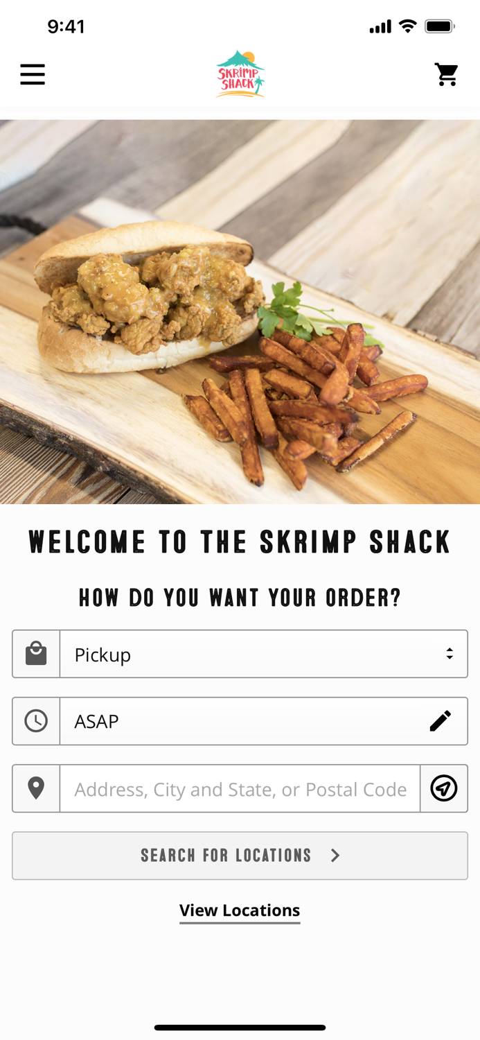 Skrimp Shack Ordering
