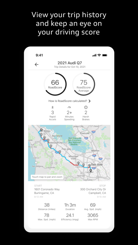 #5. Motion for Audi connect (iOS) Podle: moj.io Inc.