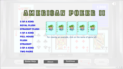 American  Classic Poker Screenshot