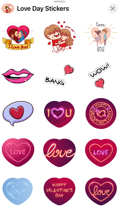 Screenshot #2 pour Happy Love Day Stickers