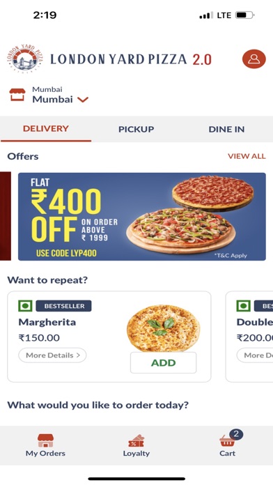 London Yard Pizza 2.0 Screenshot