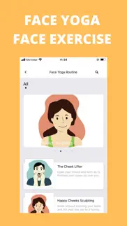 face yoga face exercises app iphone screenshot 1