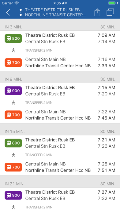 ezRide Houston METRO - Transit Screenshot