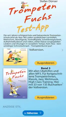 Game screenshot Trompetenfuchs Light apk