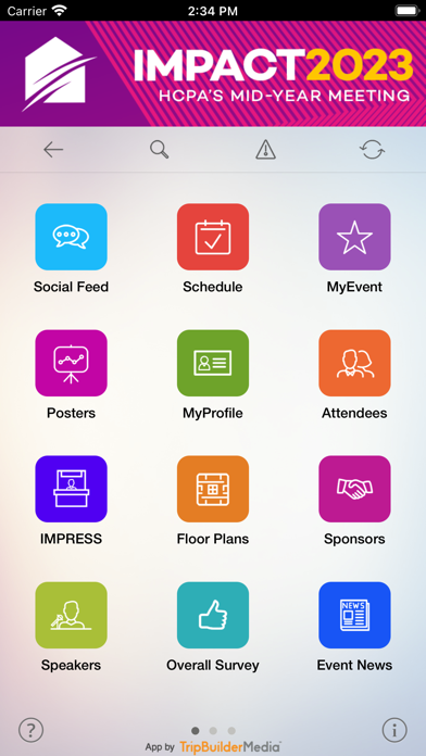 HCPA Events Screenshot