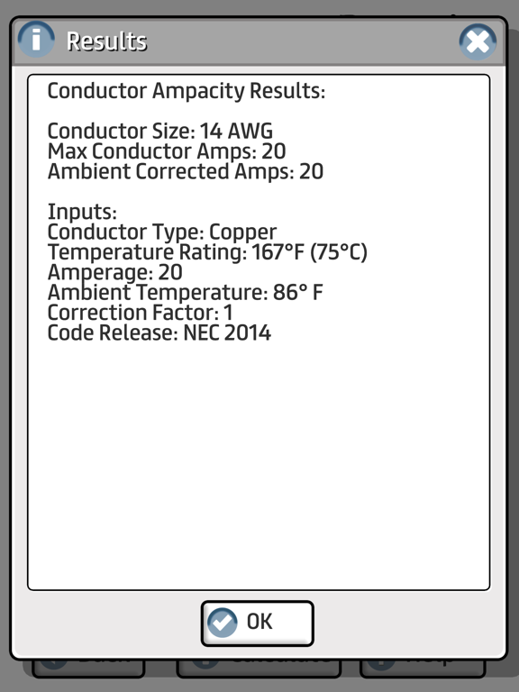 Prysmian Group Conductor Amps iPad screenshot 4 - Productivity app