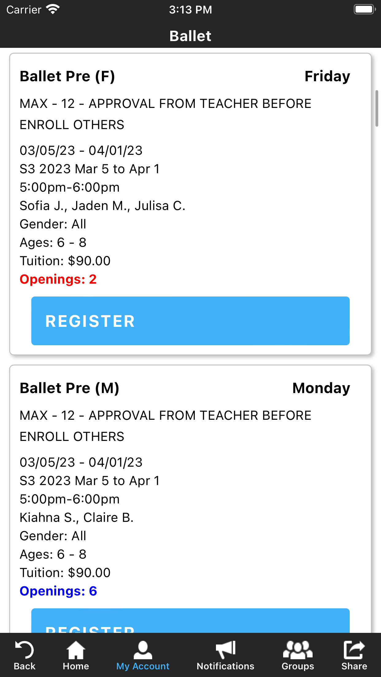 Dance 1 CA