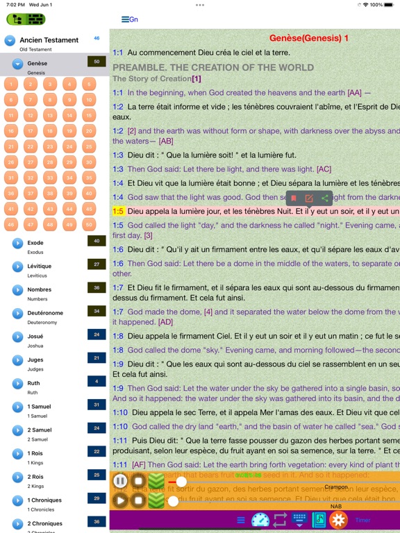 Screenshot #5 pour Français-Anglais Crampon Bible