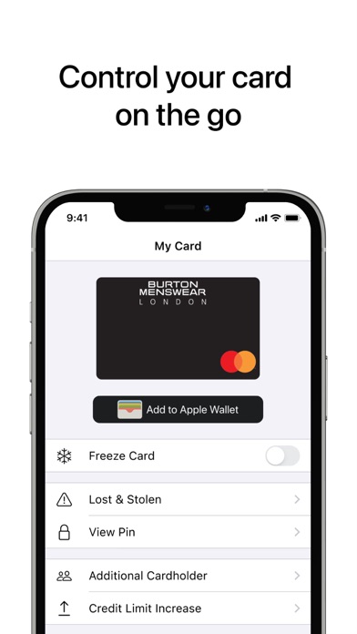 Burton Card Screenshot