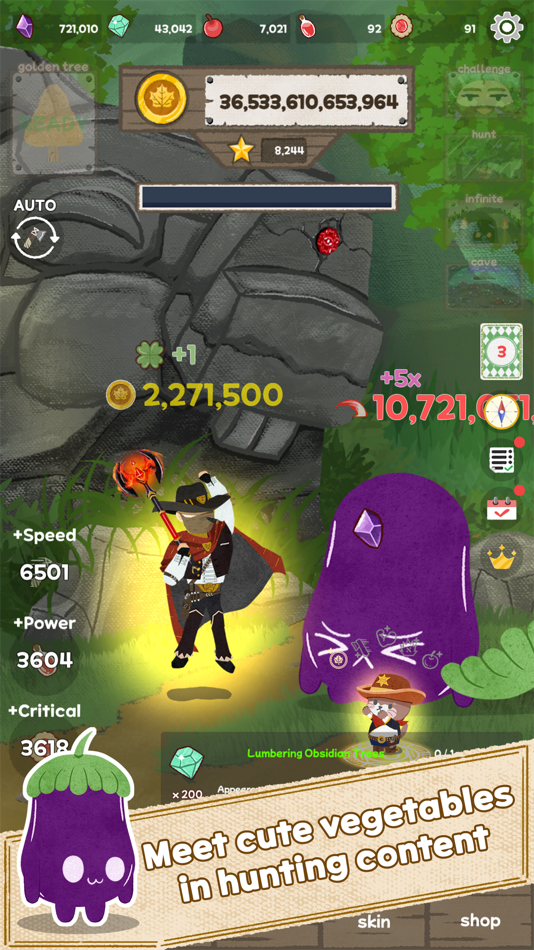 #5. Woodcutter: Idle Clicker (iOS) 由: DONGSHIK KIM
