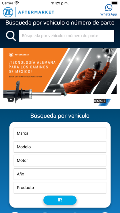 ZF México Catálogo Autopartes Screenshot