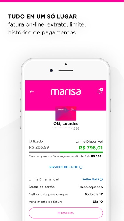 Cartão Marisa