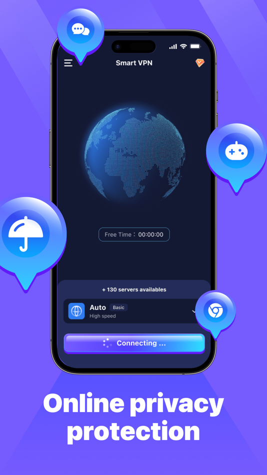 #2. Smart VPN-Fast&Easy (iOS) بواسطة: DREAMMOBI PTE. LTD.