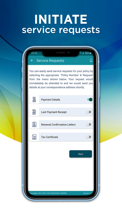 EFU Life PlanIT Screenshot