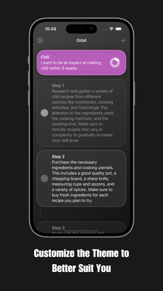 #4. Orbit: AI Goal Planner (iOS) Podle: Nickolans Griffith