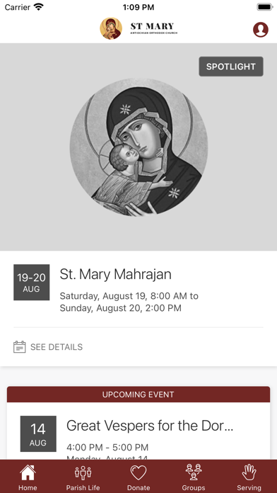 St. Mary's Antiochian Orthodox Screenshot