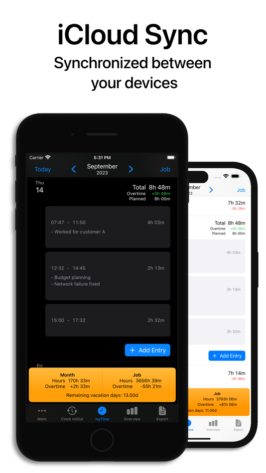 #3. Hours Tracker & Time: myTime (iOS) Podle: Heiner Gerdes