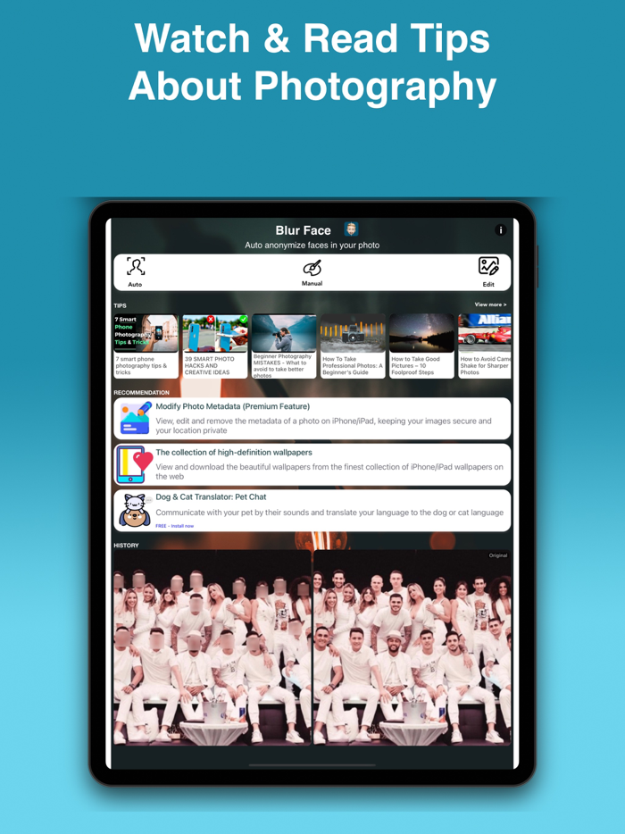 Auto Blur Faces Photo Privacy