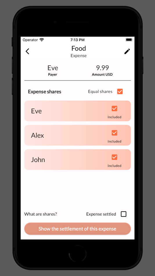 #4. Bills Splitter App (iOS) 由: Bartlomiej Niedziolka