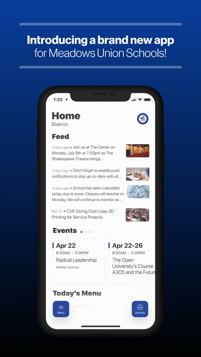 Meadows Union School District Screenshot
