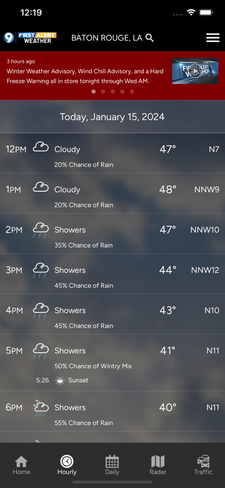 WAFB First Alert Weather screenshot 2