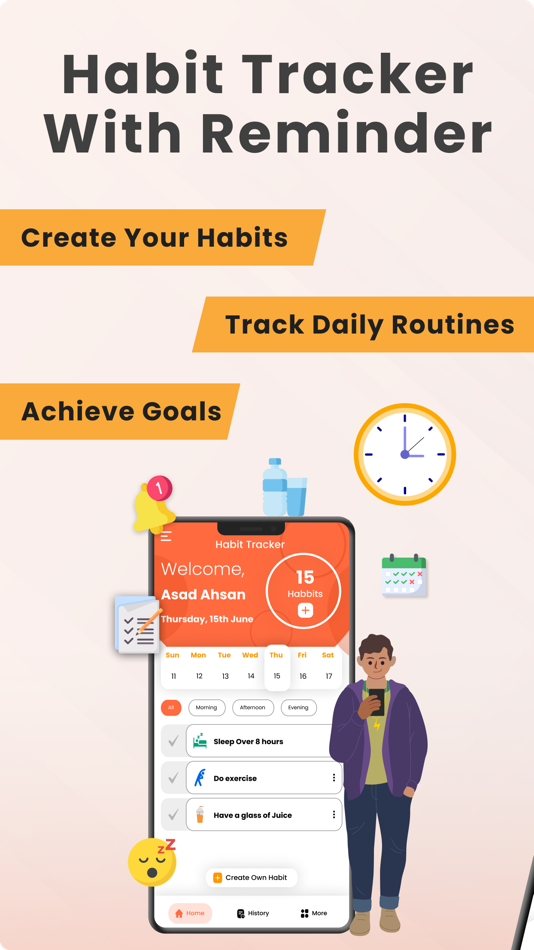 Habit Tracker + Daily Schedule - 1.0.5 - (iOS)