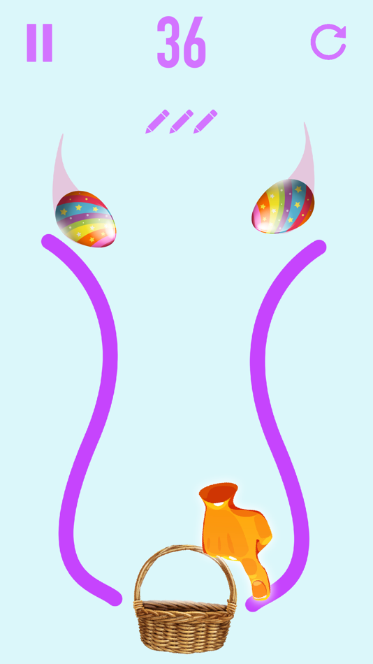 #4. Easter Basket Line Draw (iOS) By: Jamal Baga