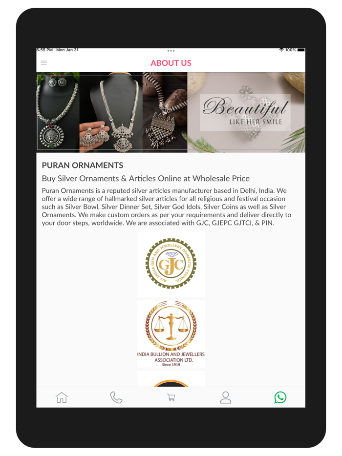 Puran Ornaments Silver Jewelry