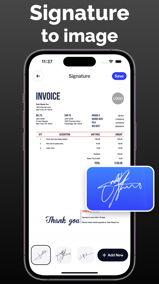 #2. iSignature - Scan Signature (iOS) Podle: Rajanibhai Sheladiya