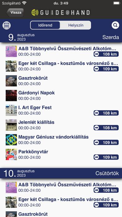 Eger GUIDE@HAND Screenshot