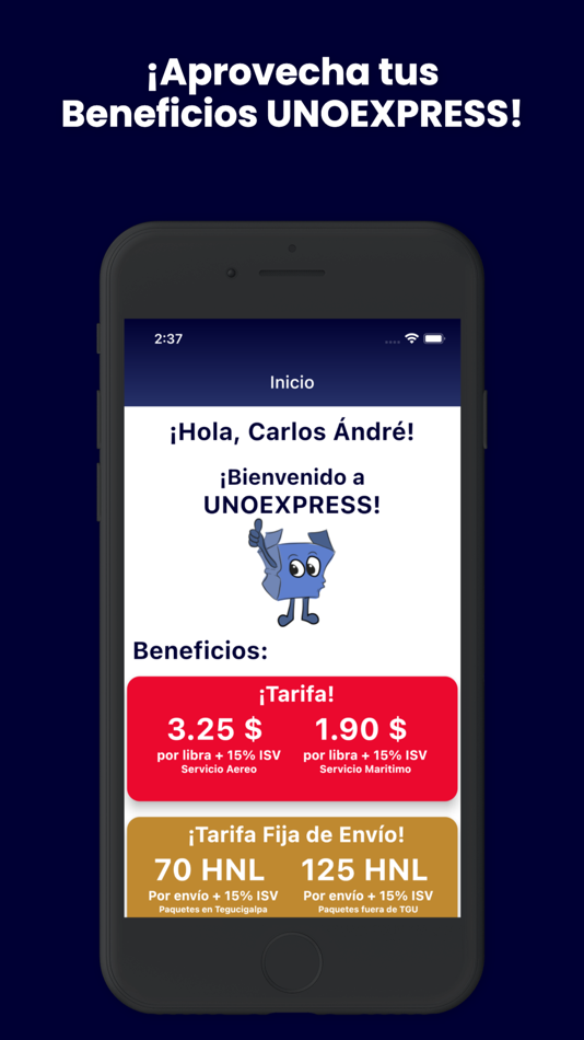 #1. Uno Express (iOS) Podle: Carlos Andres Veliz Paz
