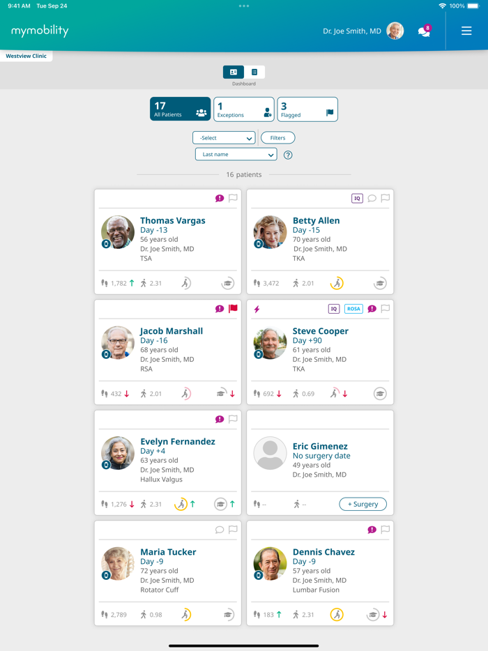 mymobility Clinician App