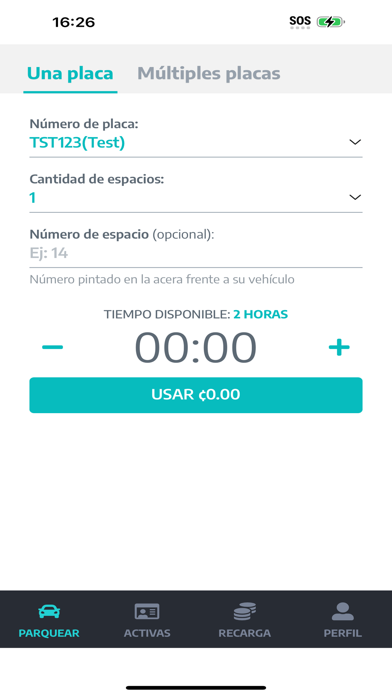 Turri Parqueos Screenshot