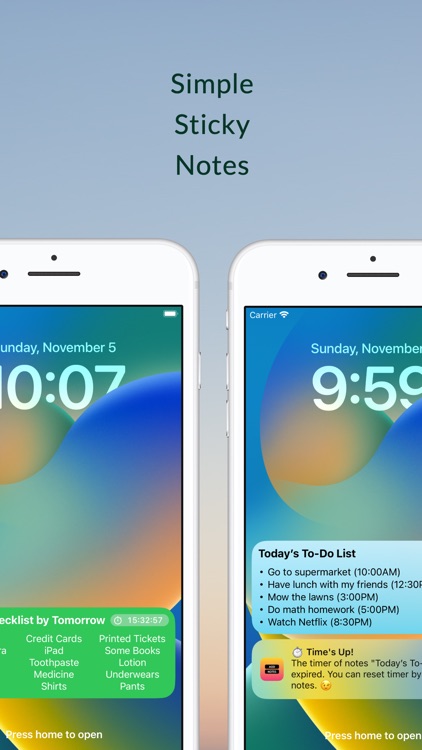 Simple Lockscreen Memo screenshot-3