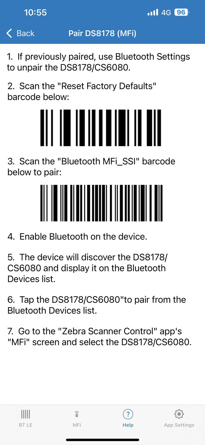 Zebra Scanner Control