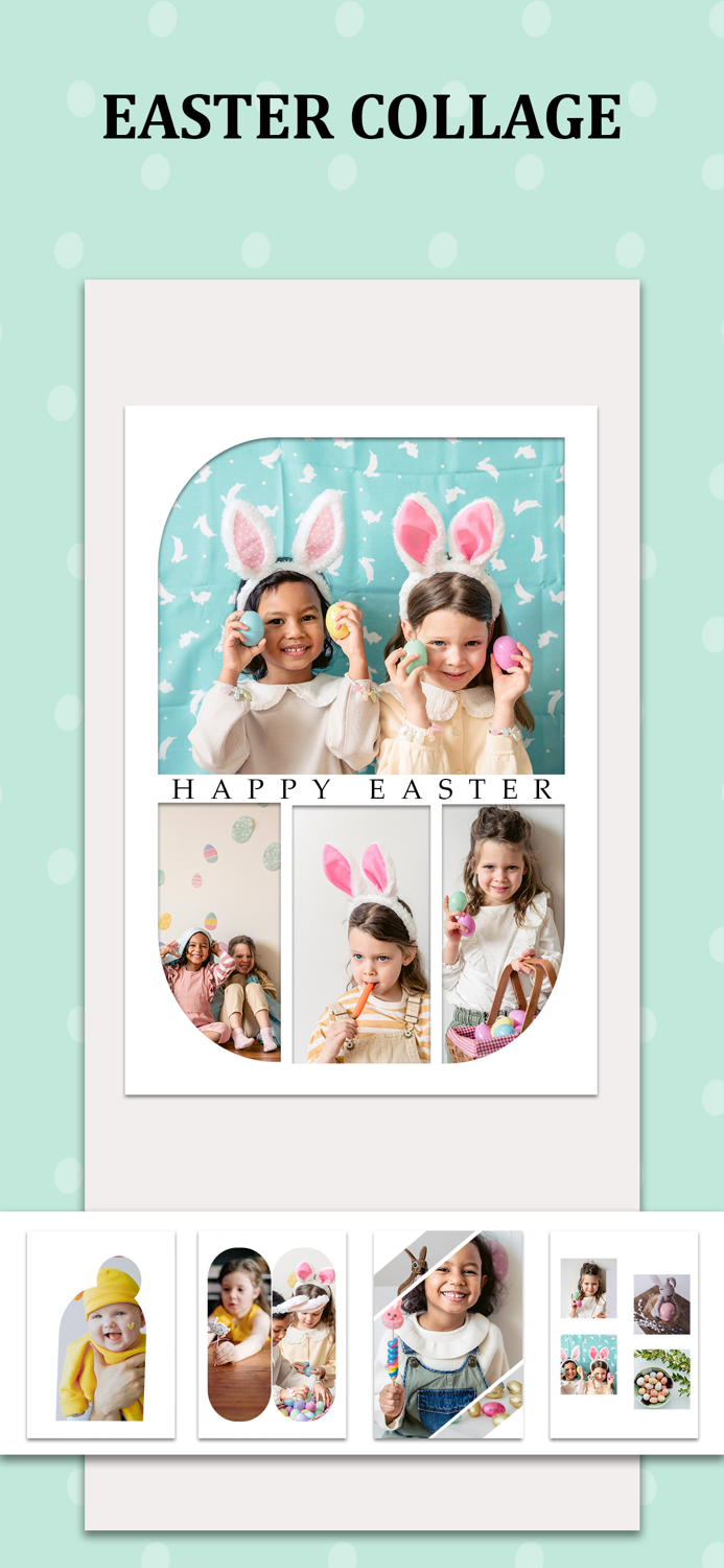 Easter Photo collage Frame Ap